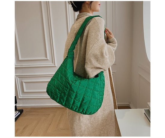 THE PICK YOUR COLOR QUILTED PUFFER BAG