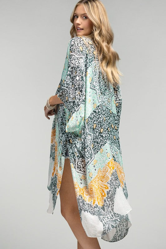 PAISLEY & DAMASK KIMONO