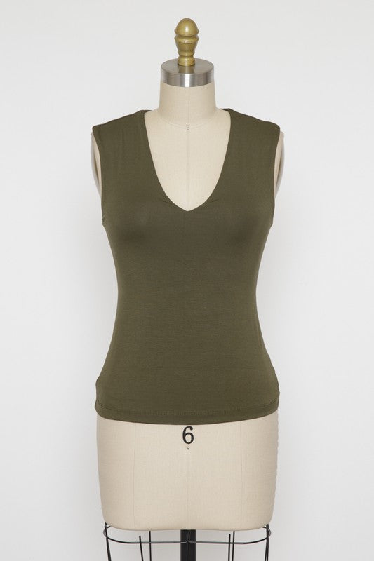 DOUBLE LAYERED TANK TOP - 2 COLORS