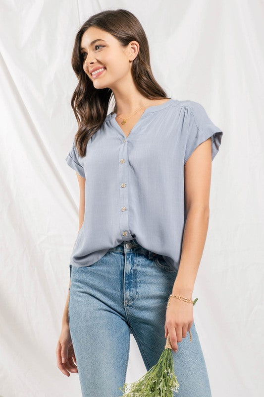 THE LYNN BUTTON DOWN TOP