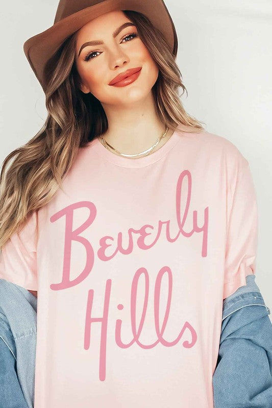 BEVERLY HILLS GRAPHIC TEE - S - 3X  RESTOCKED