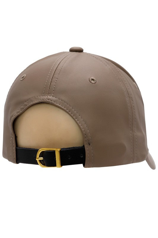 LEATHER BASEBALL CAP - NEW COLORS ADDED