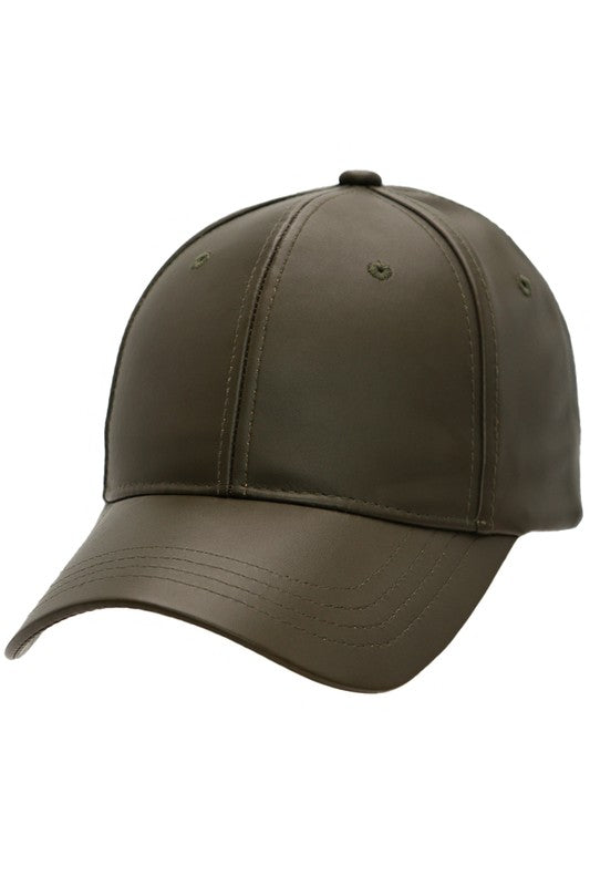 LEATHER BASEBALL CAP - NEW COLORS ADDED