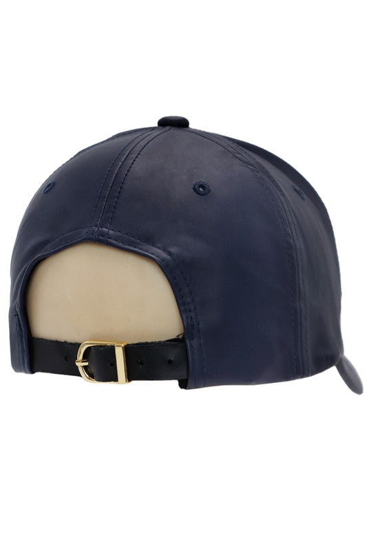 LEATHER BASEBALL CAP - NEW COLORS ADDED