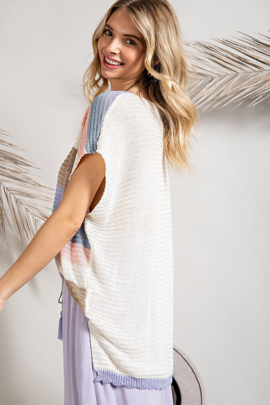 STRIPE SWEATER TOP