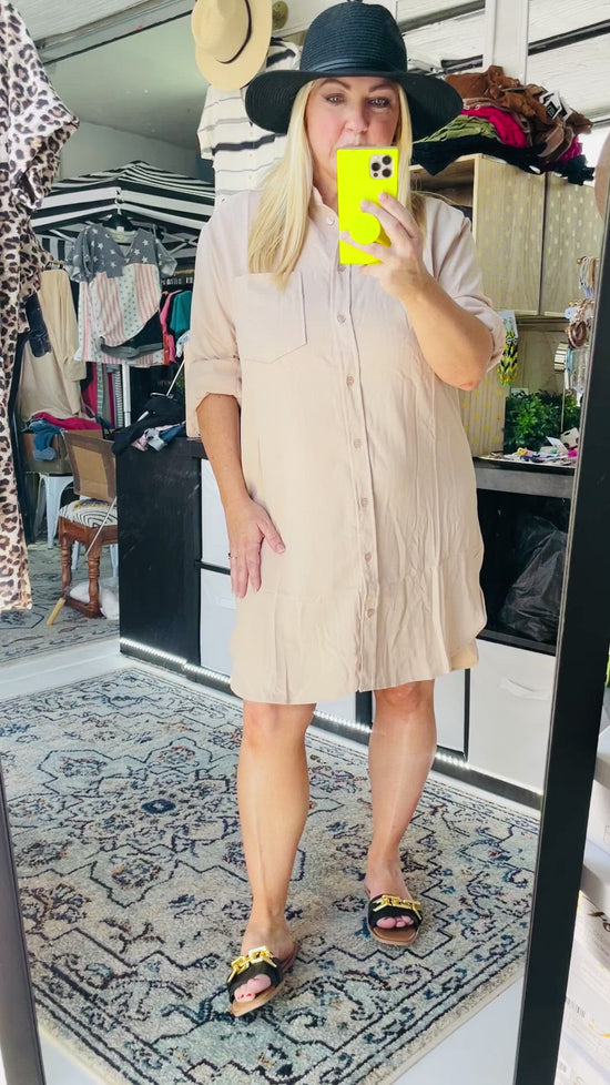 THE BUTTON DOWN SHIRT DRESS