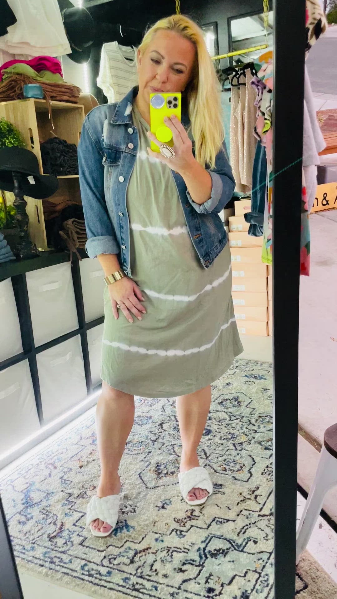JERSEY KNIT MIDI DRESS