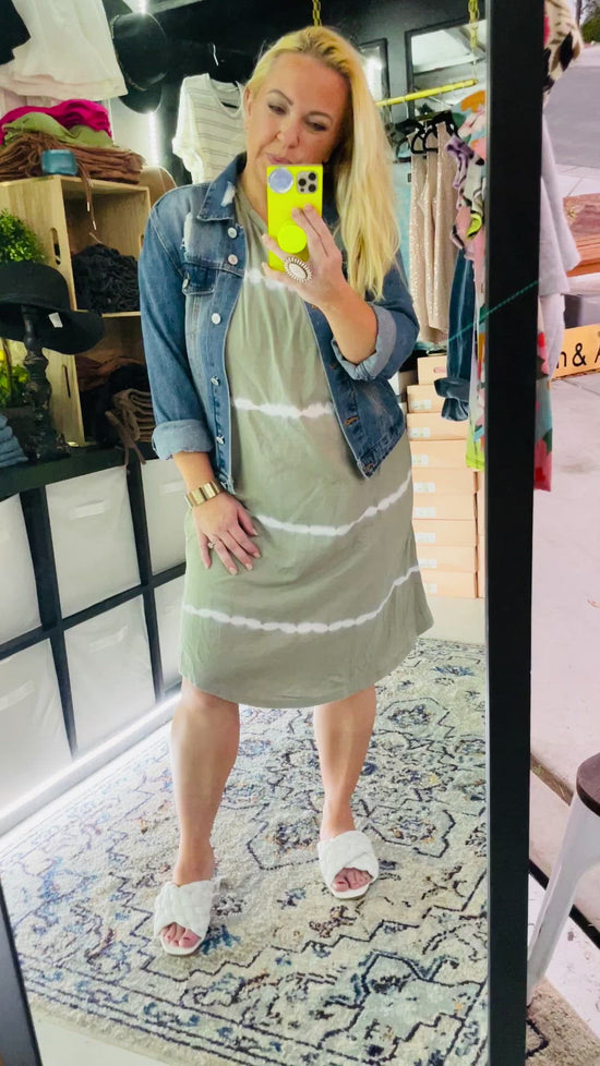 JERSEY KNIT MIDI DRESS