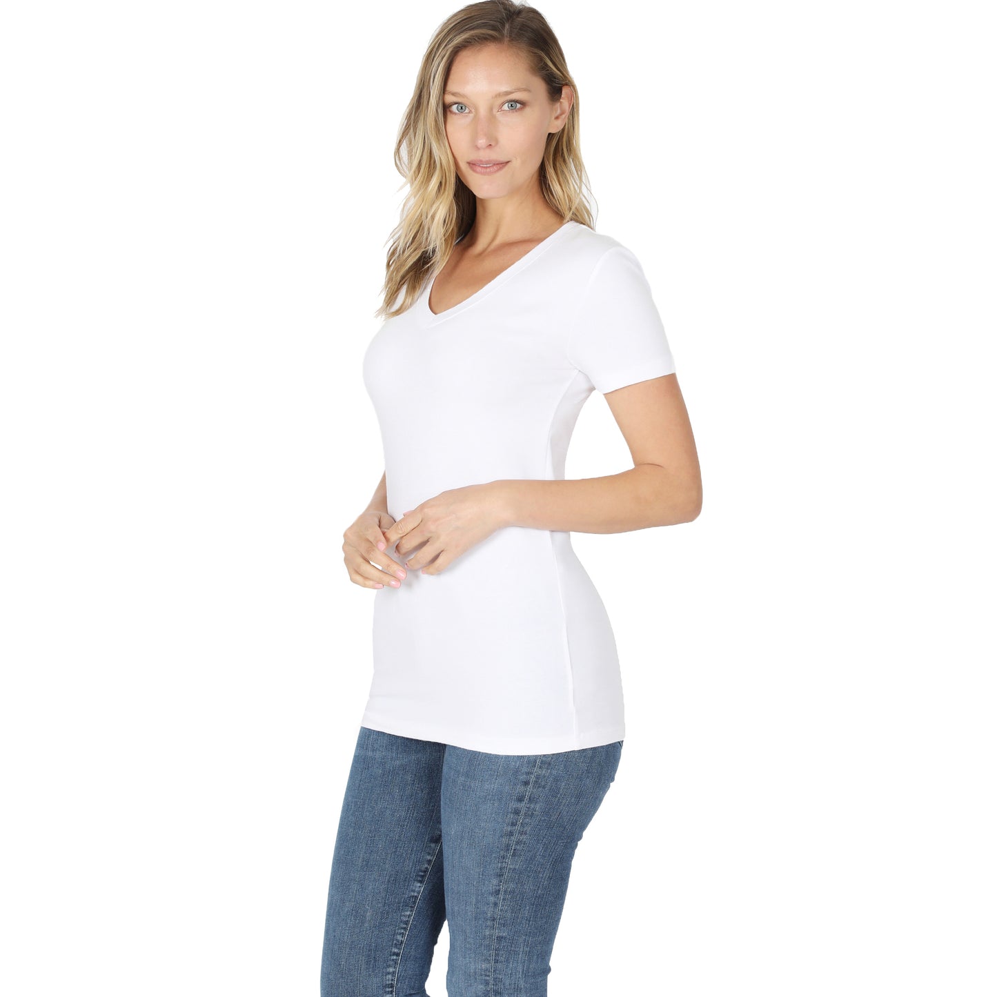 WHITE COTTON TEE