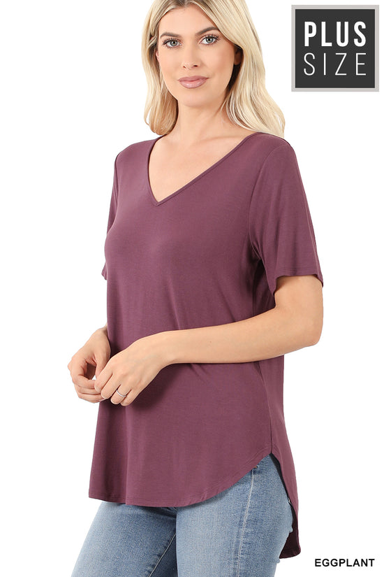 MODAL TOP - EGGPLANT