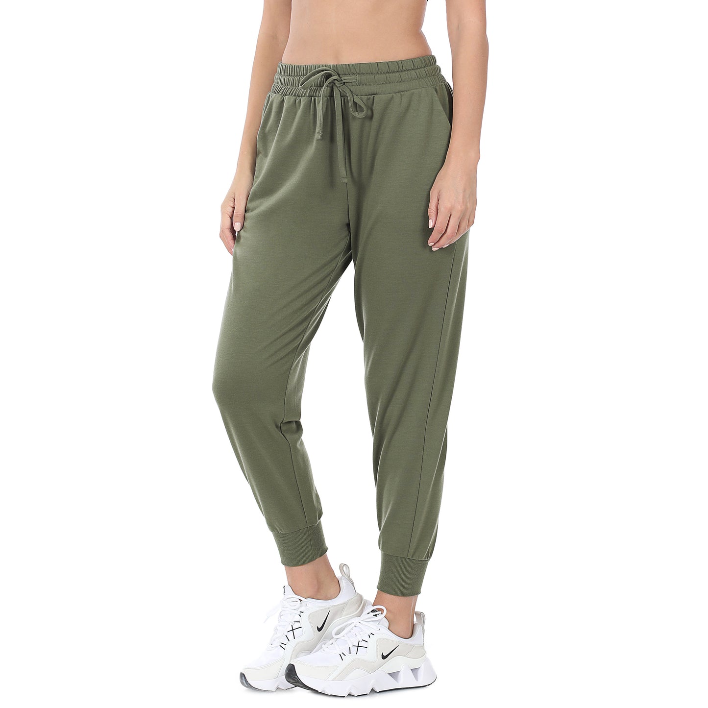 THE FRENCH TERRY JOGGER - DUSTY OLIVE