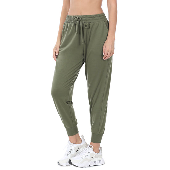 THE FRENCH TERRY JOGGER - DUSTY OLIVE