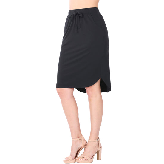 THE BLACK SOLID SKIRT