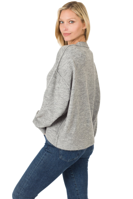 THE SWEATER CARDIGAN - GRAY