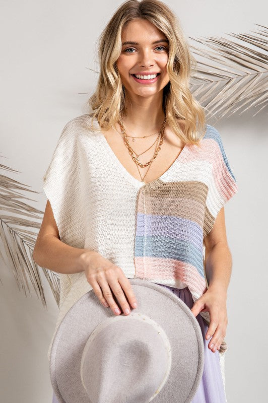 STRIPE SWEATER TOP