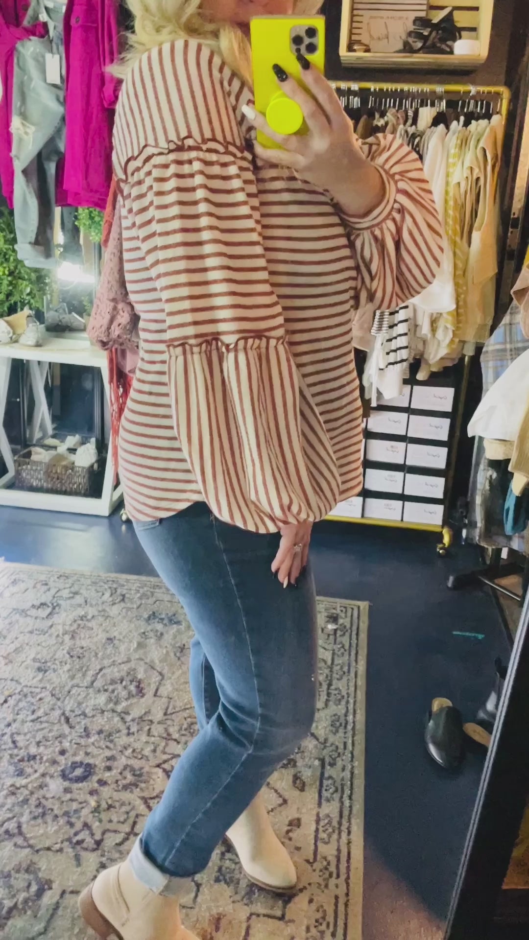 AUTUMN STRIPE TOP