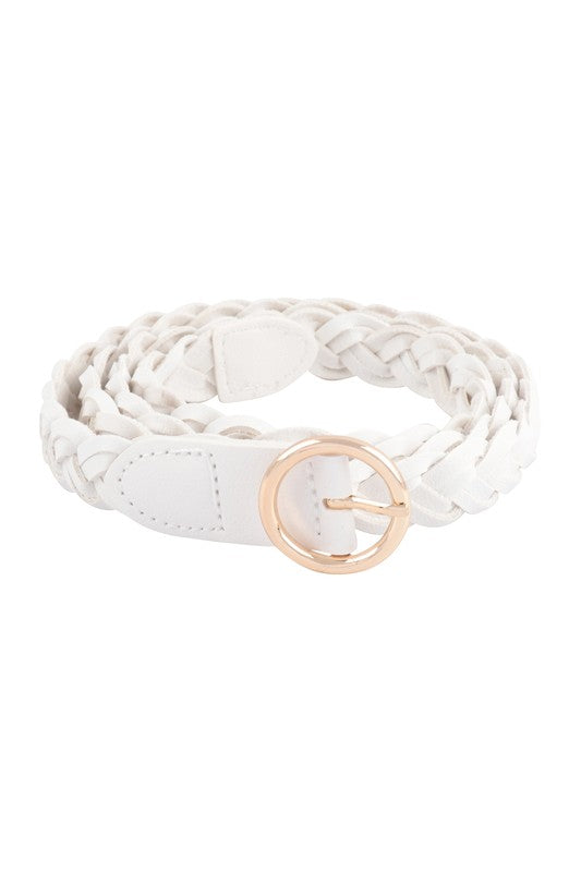 BRAIDED LEATHER BELT IN 3 COLORS