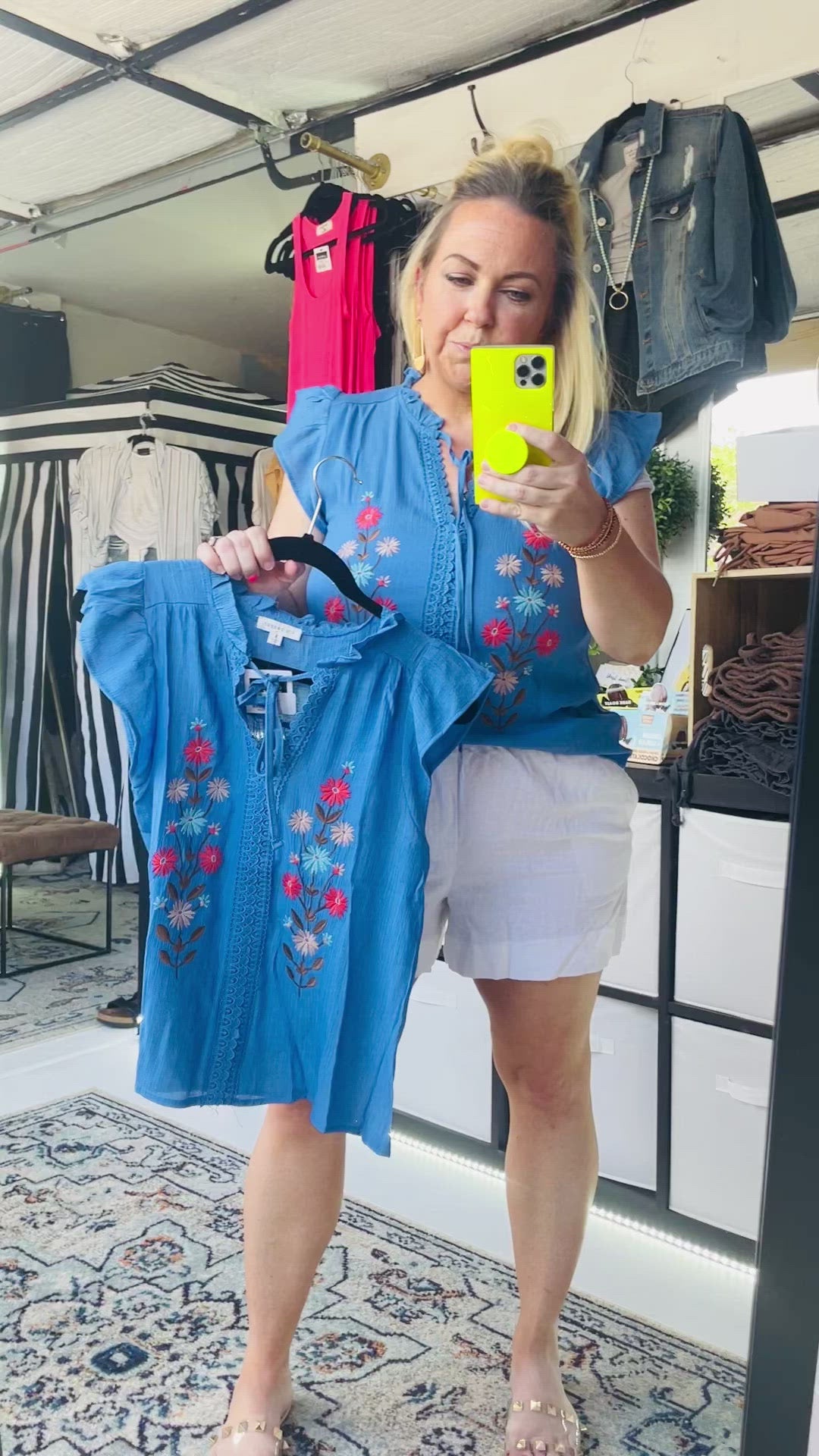 BLUE FLORAL COMBO