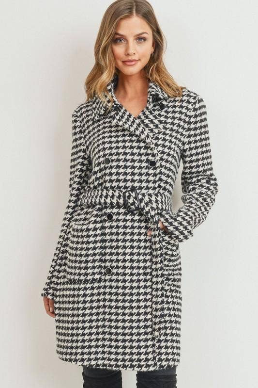 HOUNDS TOOTH COAT