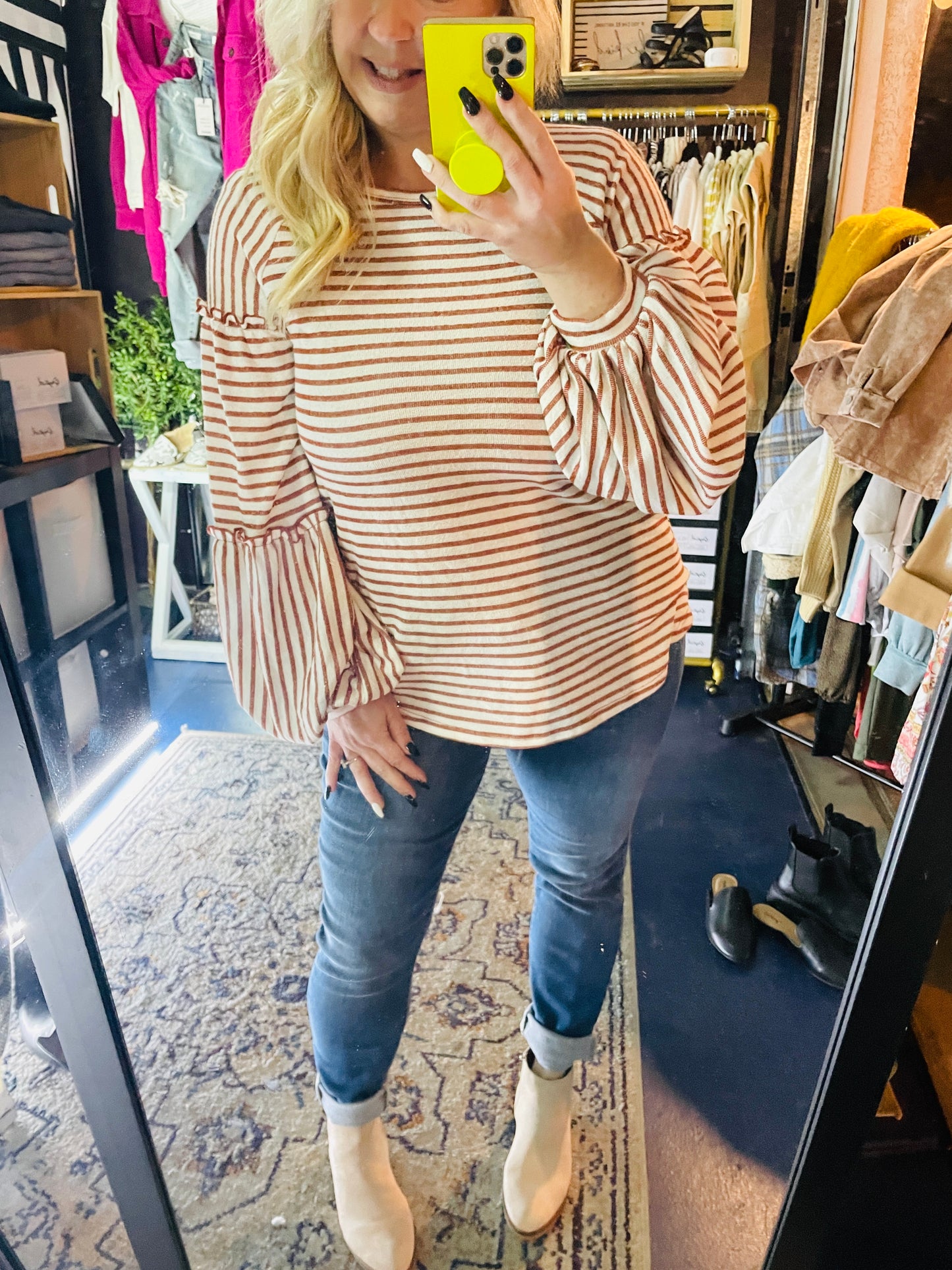 AUTUMN STRIPE TOP