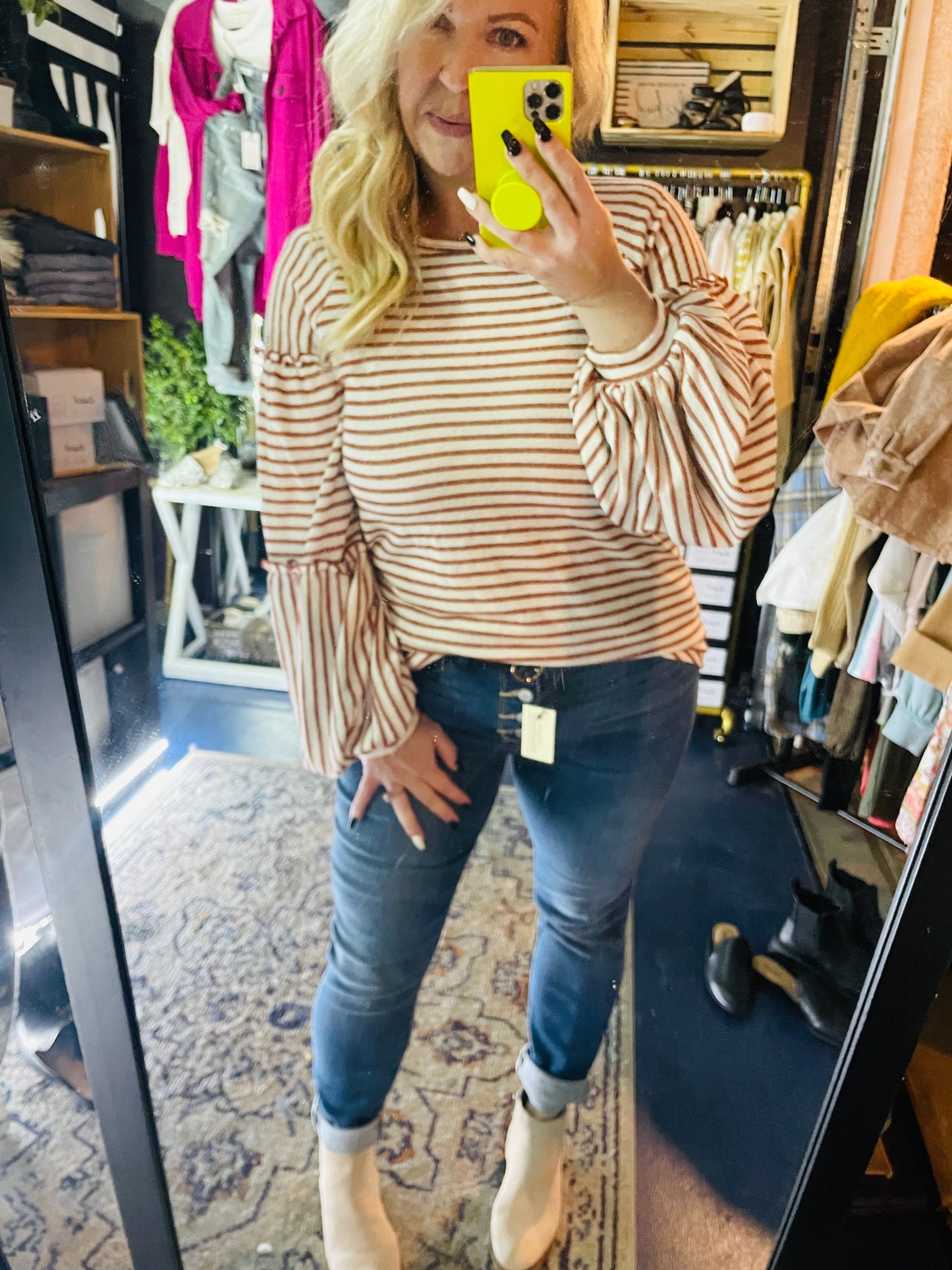 AUTUMN STRIPE TOP
