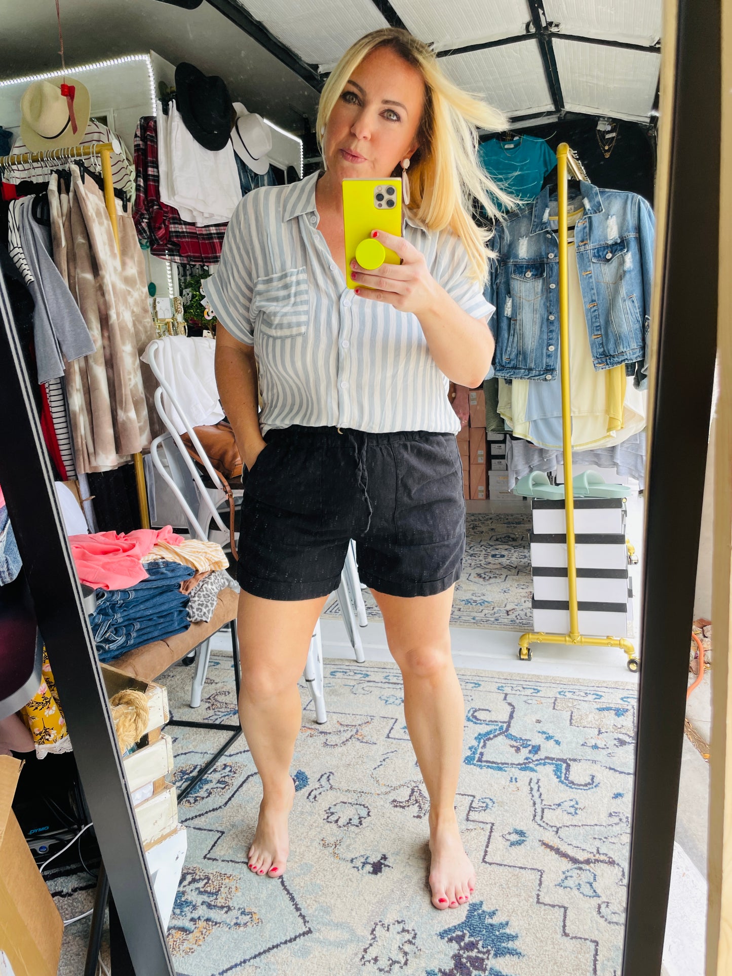 STRIPED SLEEVE SHIRT