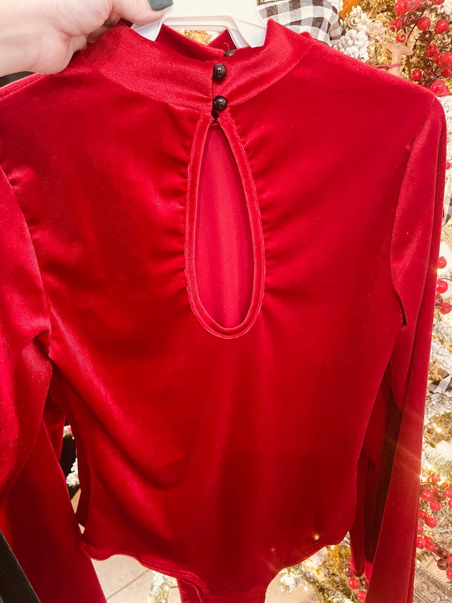 VELVET BODYSUIT