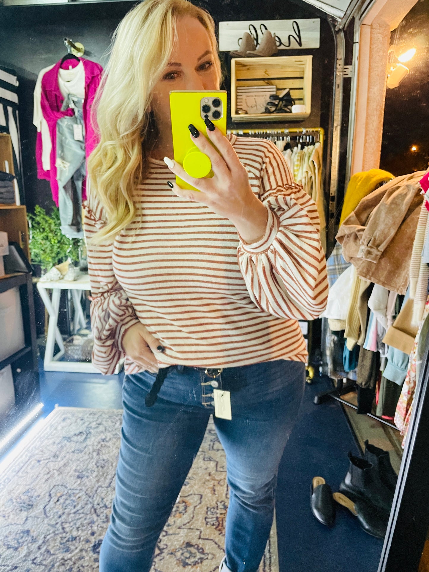 AUTUMN STRIPE TOP