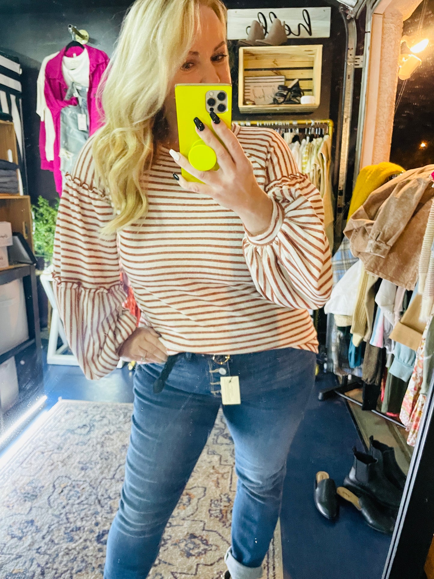 AUTUMN STRIPE TOP
