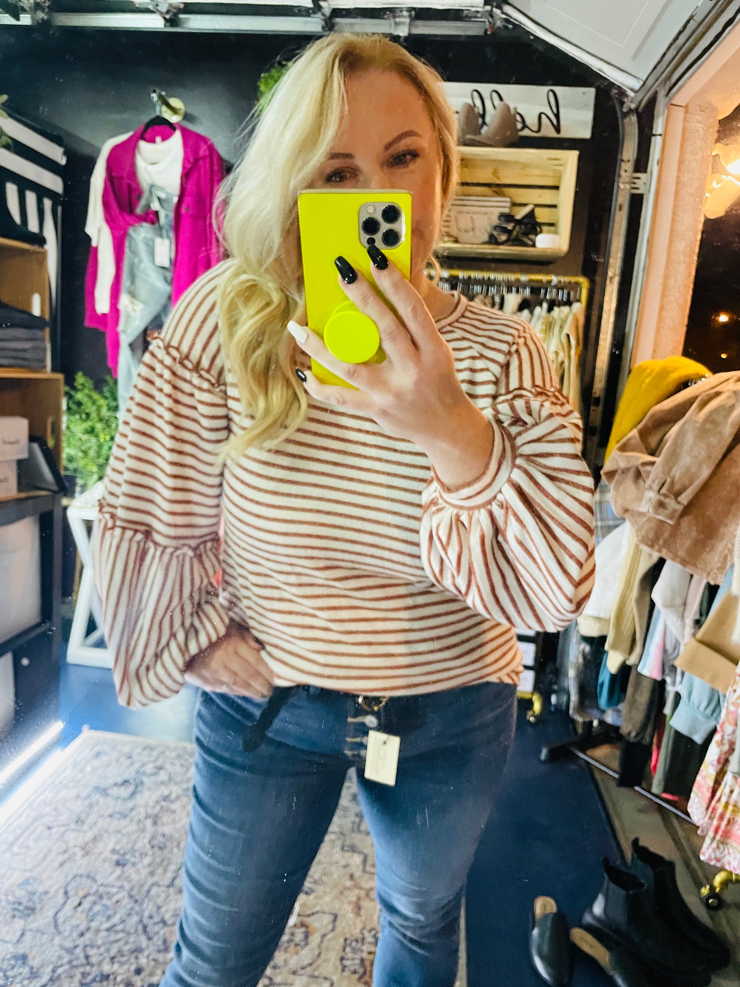 AUTUMN STRIPE TOP