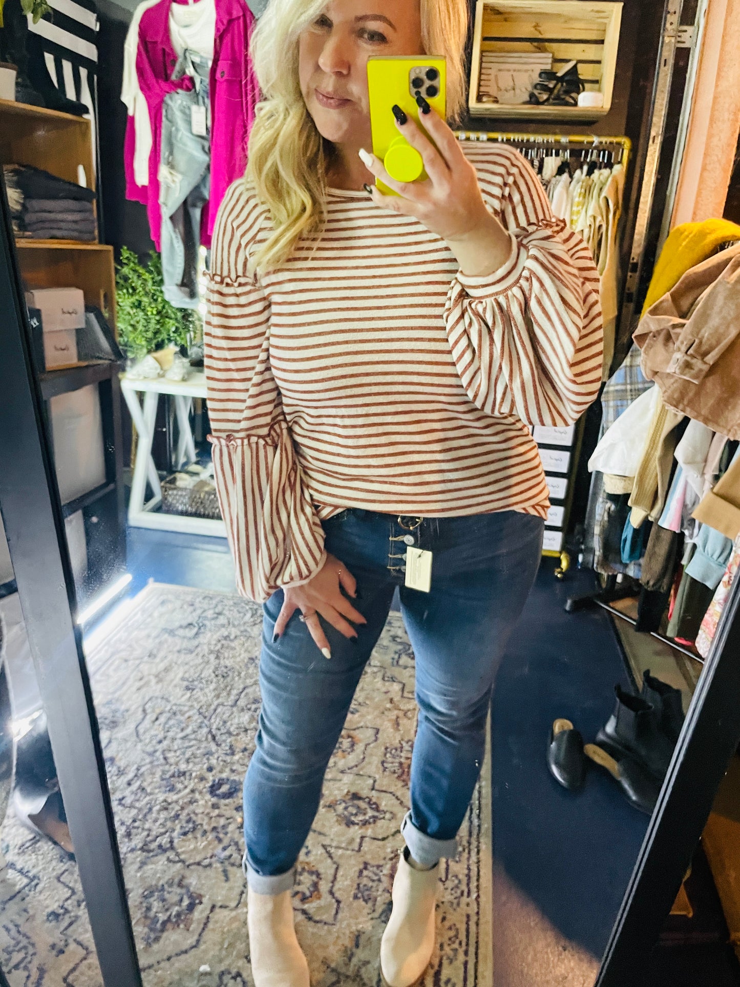 AUTUMN STRIPE TOP
